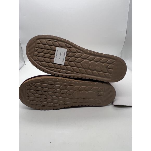 Koolaburra by UGG Suede Faux Fur Short Boots Dezi Plum White Size 10 NIB - Picture 7 of 10